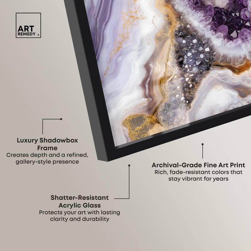 Amethystine Dream II Shadowbox by Art Remedy