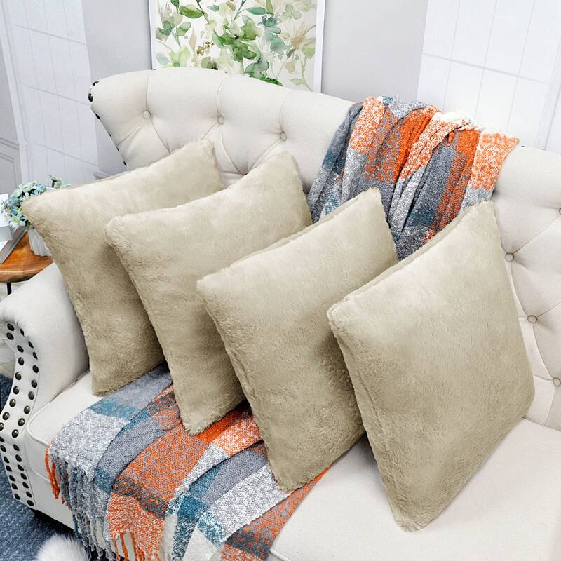 Fauxfur Pillow Shell Set 20'X20"