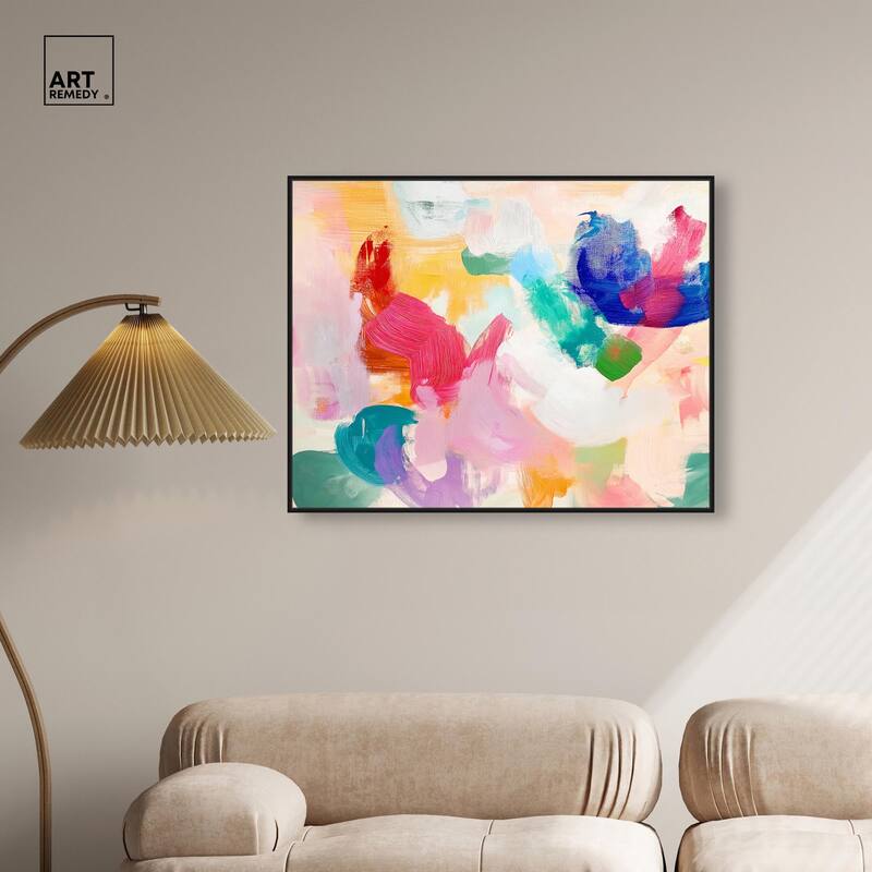 Pastel Riot I Colorful Canvas by Art Remedy