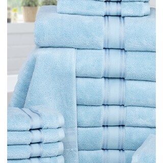 Premium Collection Solid Cotton 18 Piece Towel Set