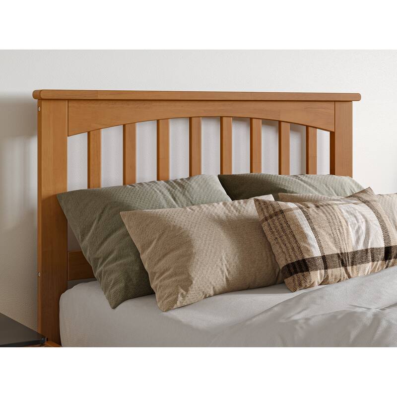 Mission Platform Bed with Footboard and Twin XL Trundle