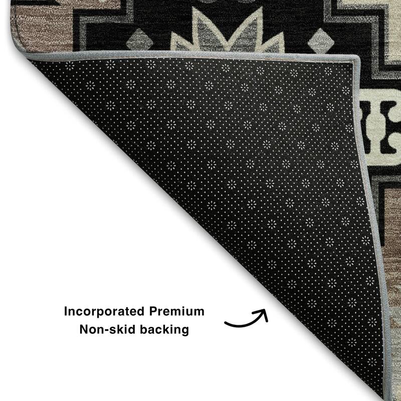 Premium Washable Super Soft Southwest Tribal Mayfield Rug