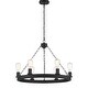 preview thumbnail 19 of 18, Acroma 6 Light 27In Farmhouse Wagon Wheel Modern Chandelier-UL - N/A