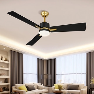 Moasis 48 Inch Smart Ceiling Fan with LED Light and Remote & APP Control