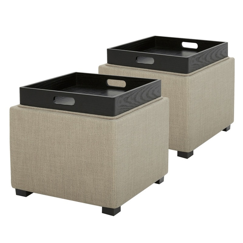 Spruce & Spring Ethan Storage Stool Ottoman
