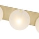 preview thumbnail 12 of 11, Modern Gold 3-Light Vanity Light Frosted Glass Bathroom Fixture