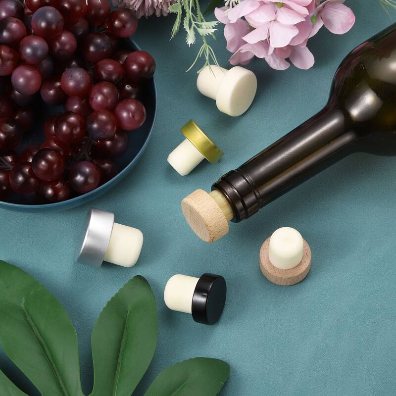 T-shaped Stoppers, 0.75" Cork Wine Stopper Bottle Rubber Corks