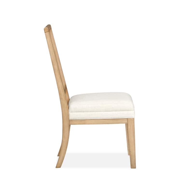 Magnussen Home Coventry Honey Maple Upholstered Side Chair Two Pack - 20''W x 22.88''D x 38''H