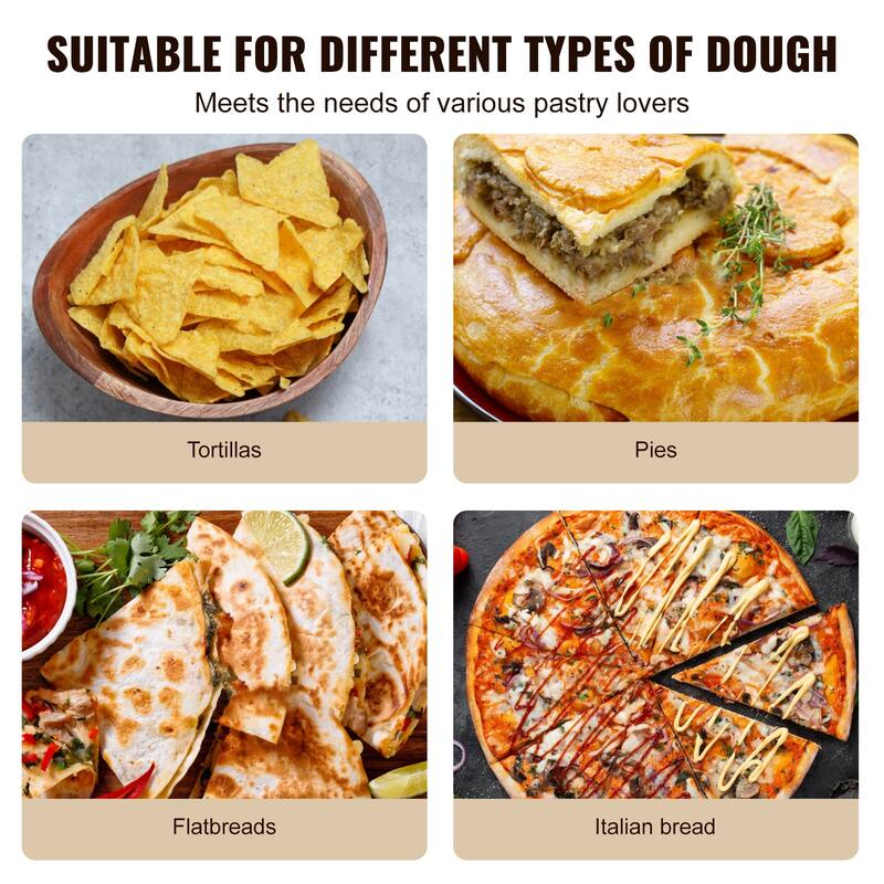 VEVOR Tortilla Press, Cast Iron Heavy Duty tortilladora Press,Dough Maker for Flour Tortilla, Tawa, Silver