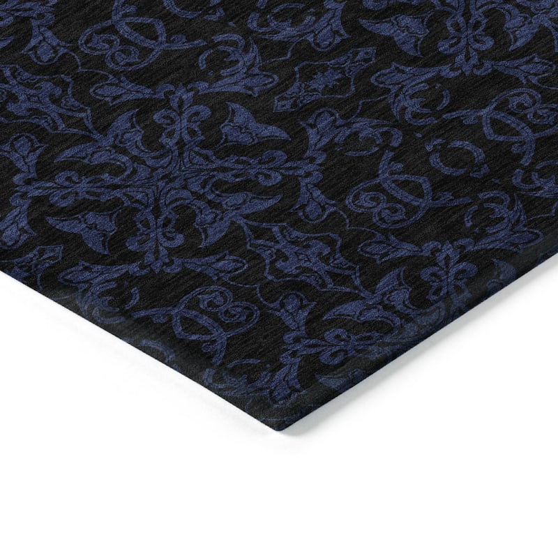 HomeRoots Medallion Transitional Rectangle Outdoor Rug