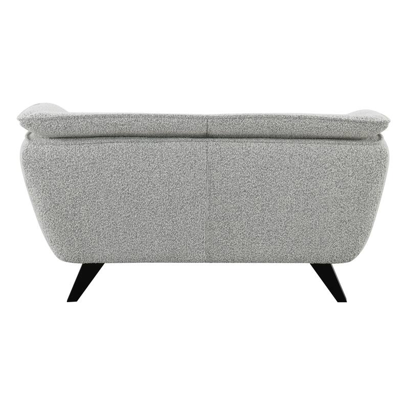 Light Gray Boucle Loveseat