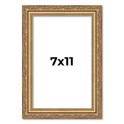 7x11 Frame Red Solid Wood Picture Frame Width 1.75 Inches | Interior Frame Depth 1 13/16 Inches