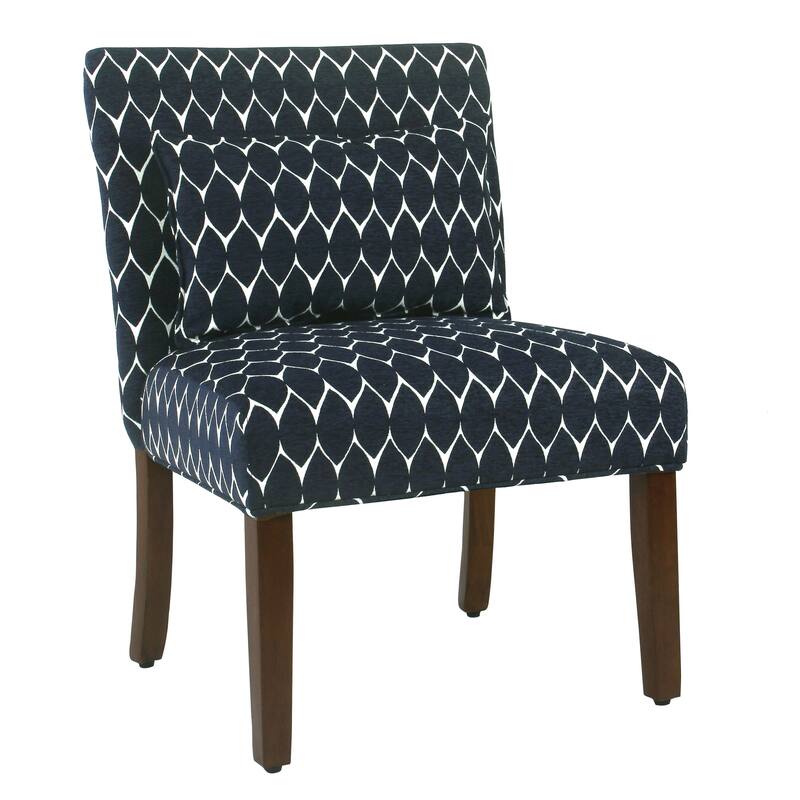Porch & Den Valderrama Geometric Patterned Accent Chair with Pillow