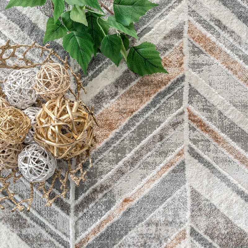 Nuloom Masha Modern Abstract Chevron Area Rug