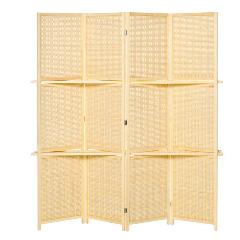Freestanding Bamboo Privacy Screen Panel - Natural