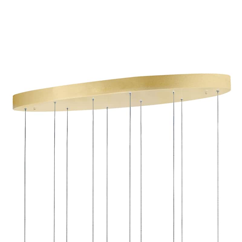Carolina LED Chandelier With Gold Leaf Finish - Gold Leaf
