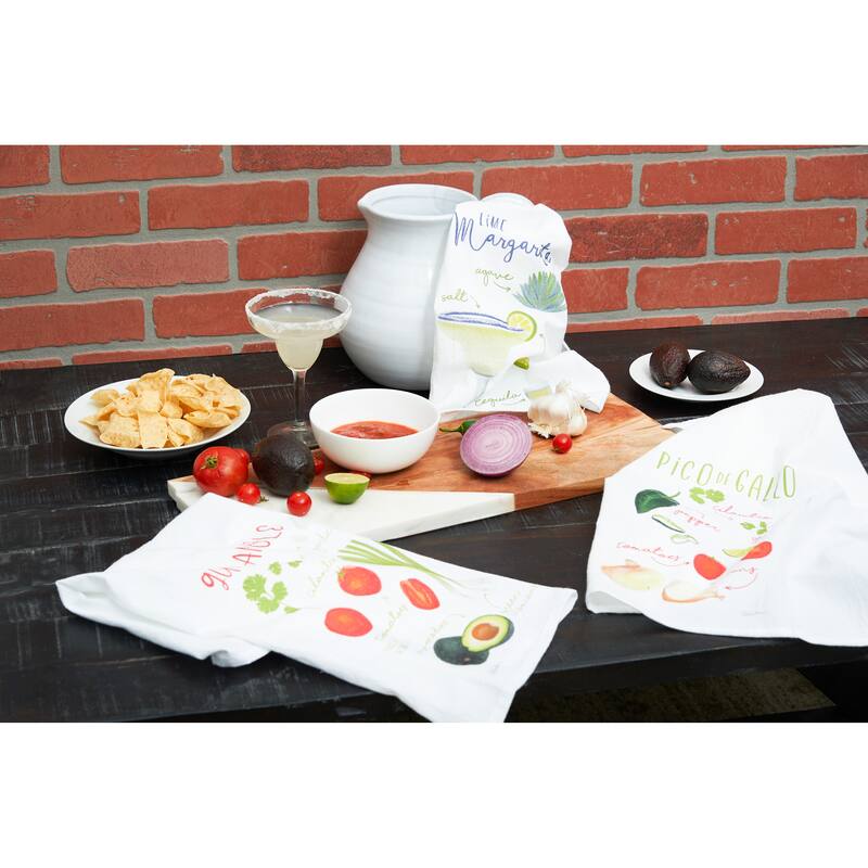 Margarita Guac & Pico Towel S/3