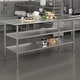 preview thumbnail 10 of 21, NSF Stainless Steel 18 Gauge Work Table