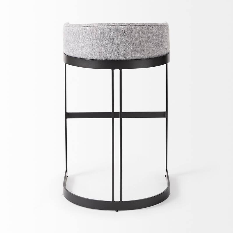 Hollyfield Cream Fabric Seat with Gold Metal Frame Counter Stool