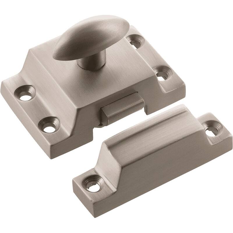Nostalgic Warehouse FCT_PLN 2-1/8" Long Solid Metal Cabinet Latch - Satin Nickel