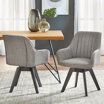 Lifestorey Phyllis Swivel Chair (Set of 2)
