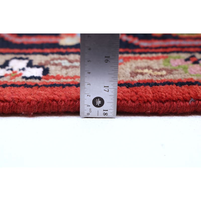 ECARPETGALLERY Hand-knotted Serapi Heritage Dark Copper Wool Rug - 7'11 x 10'2