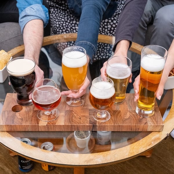 Libbey Craft Brews - Set di 4 bicchieri da birra belga nucleati
