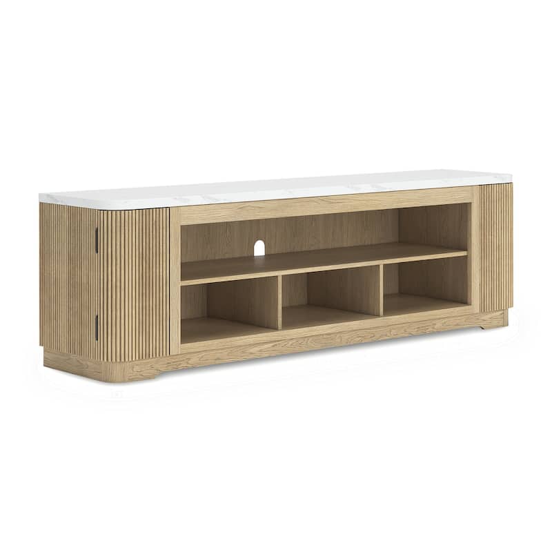 Signature Design by Ashley Camdill Brown 80" TV Stand for TVs up to 90" - 79.5" W x 18.5" D x 24.5" H