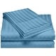 preview thumbnail 21 of 21, 1200 Thread Count Cotton Deep Pocket Luxury Hotel Stripe Sheet Set Teal - California King