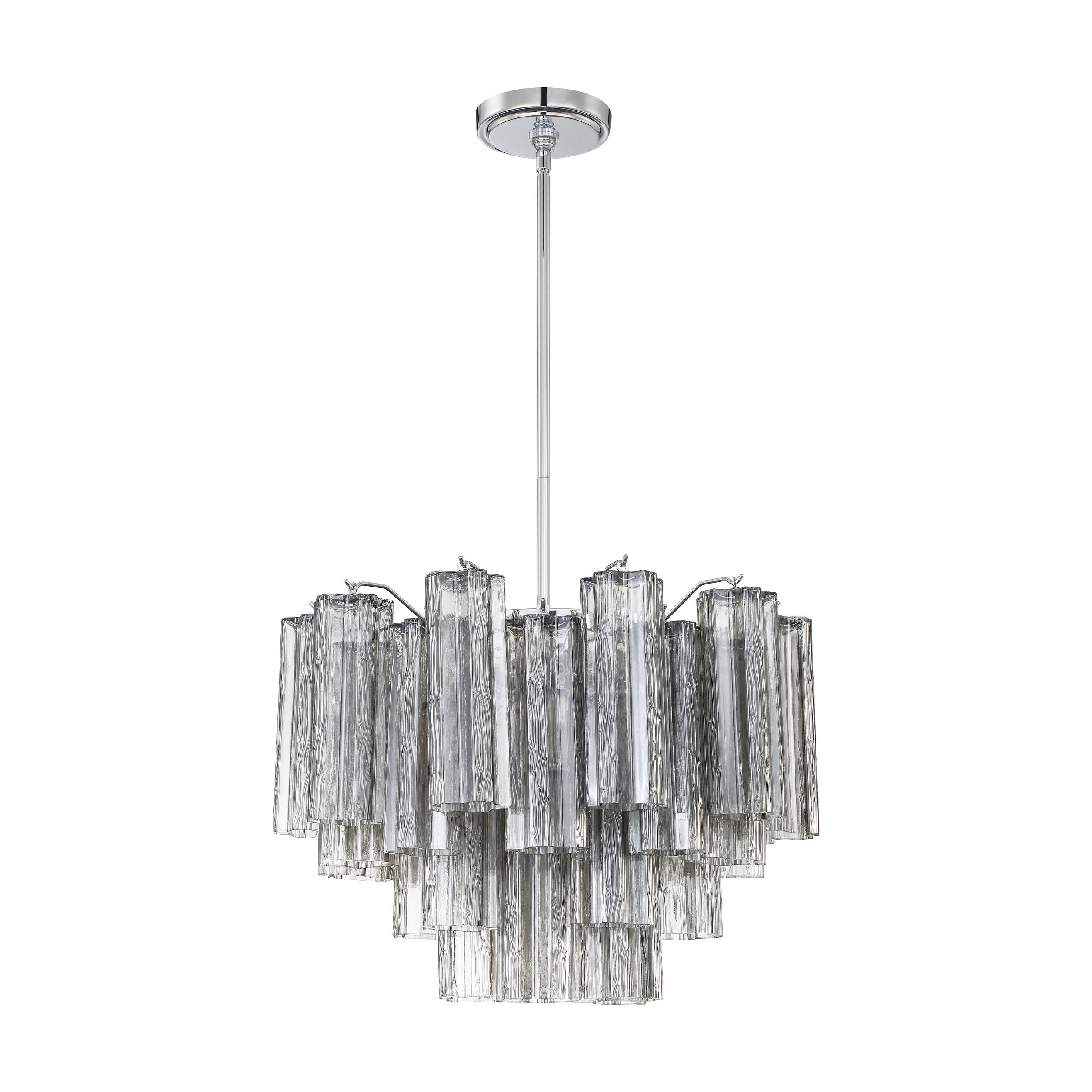 Addis 6 Light Polished Chrome Chandelier - 19.75"W x 14"H x 19.75"D