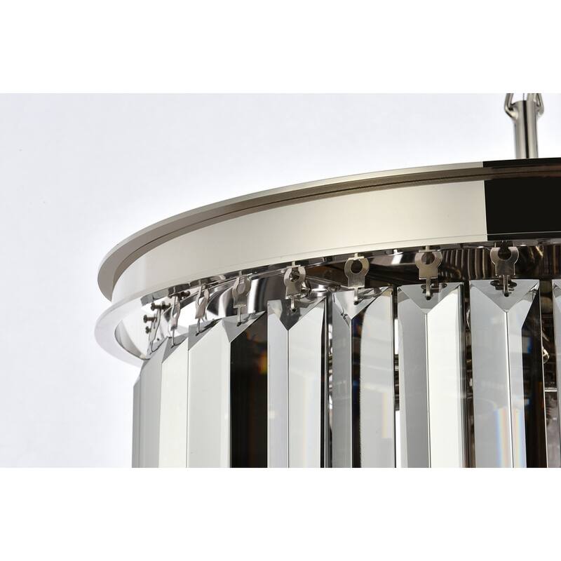 Royce Edge 6-Light Polished Nickel Pendant