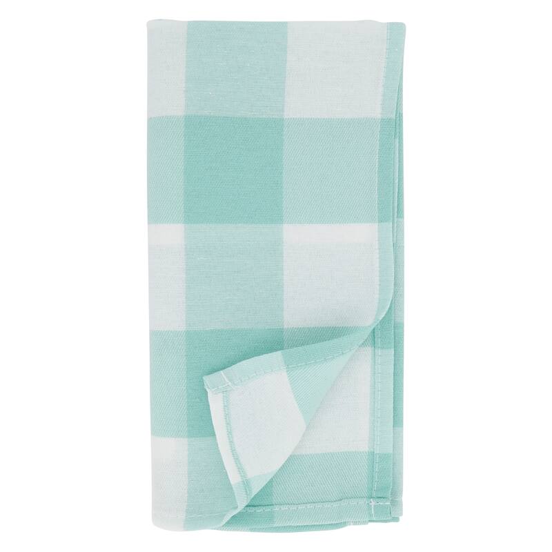 Buffalo Plaid Check Pattern Design Cotton Napkins (Set of 4)