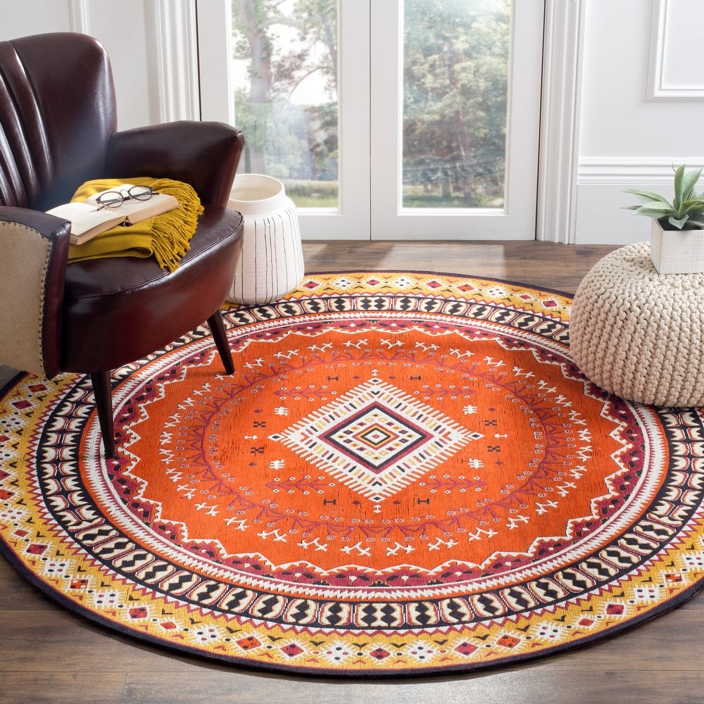 SAFAVIEH Classic Vintage Boho Rozeta Oriental Cotton Rug
