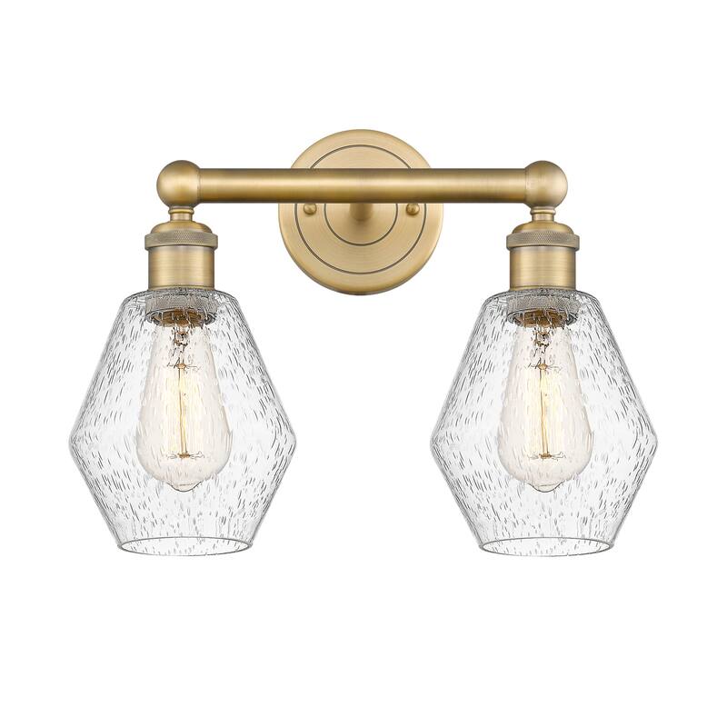 Innovations Lighting 616-2W-12-15 Cindyrella Vanity Cindyrella 2 Light - Brushed Brass / Seedy