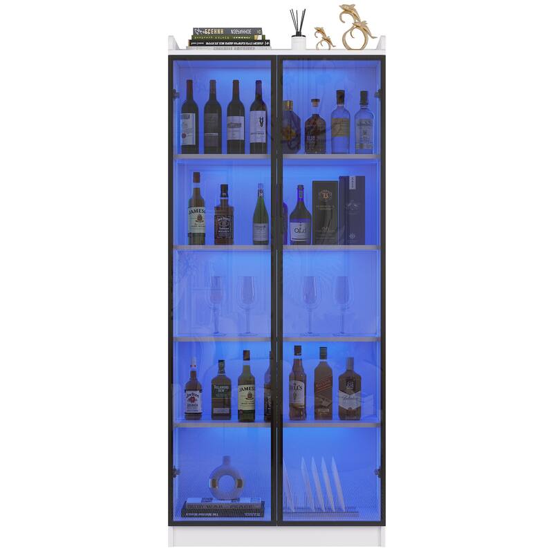 Dining Cabinet with LED light