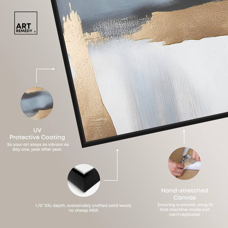 Visual Gold Vortex I Canvas Set of 2 by Art Remedy