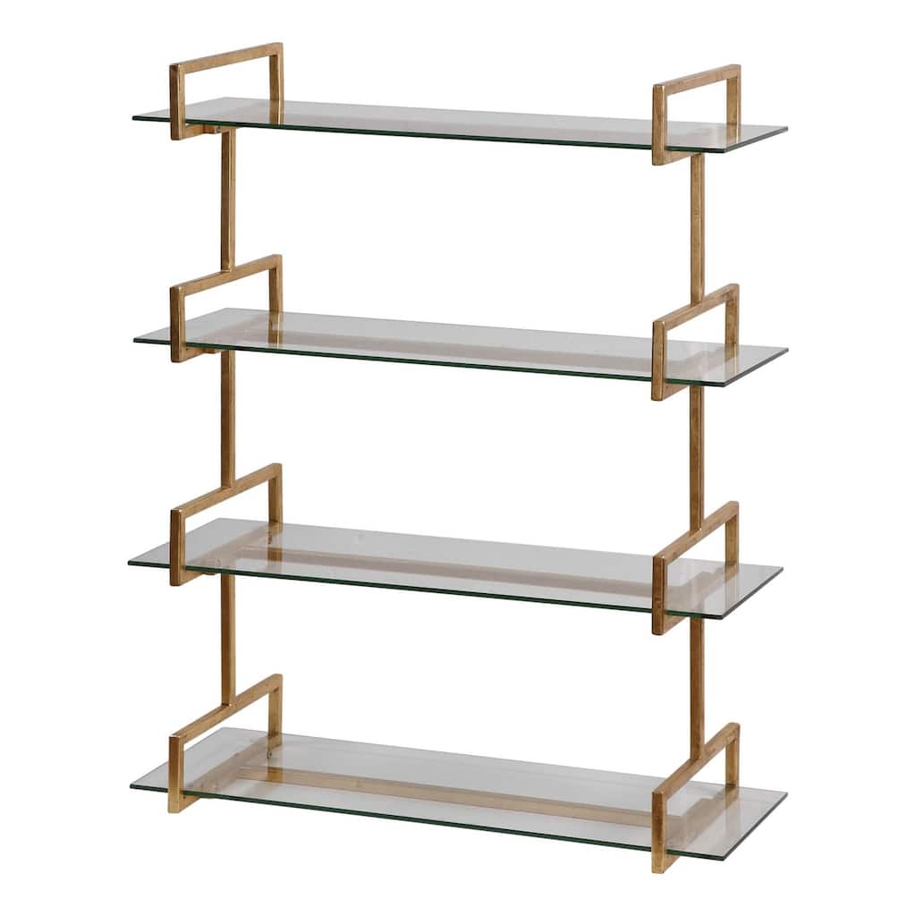 Uttermost Auley 31" Wide Iron and Glass Decorative Shelf