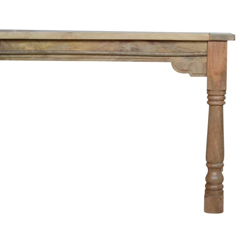 Artisan Furniture Solid Wood Granary Extension Dining Table,Beige