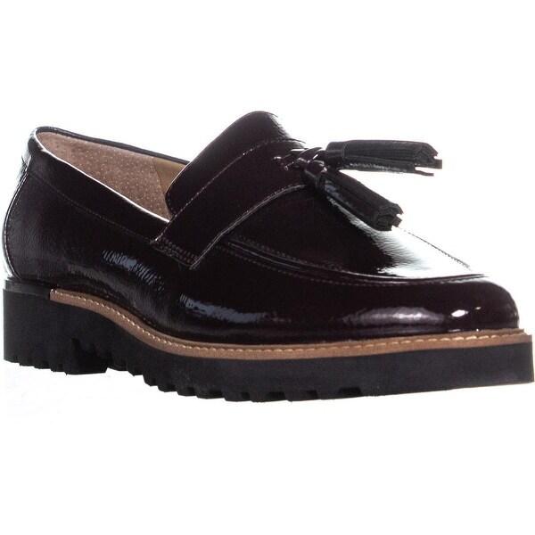 franco sarto burgundy loafers