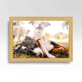 11x44 Frame Gold Real Wood Picture Frame Fremont Gold Modern Photo ...