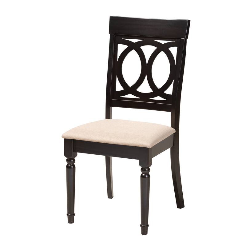 Ambre Modern French Black and White Weaving Natural Rattan 2-Piece Bistro Chair Set