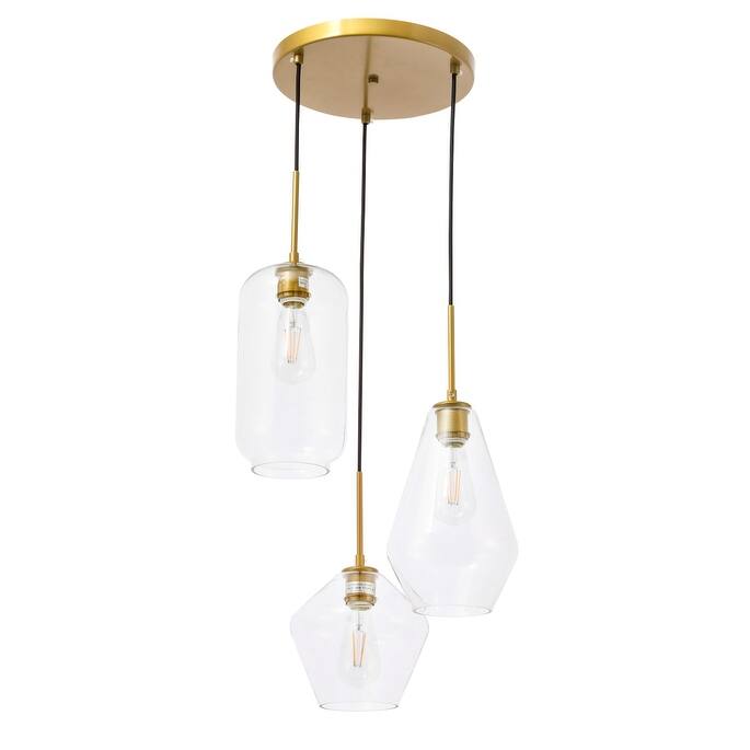 Gerald Glass 3-light Pendant