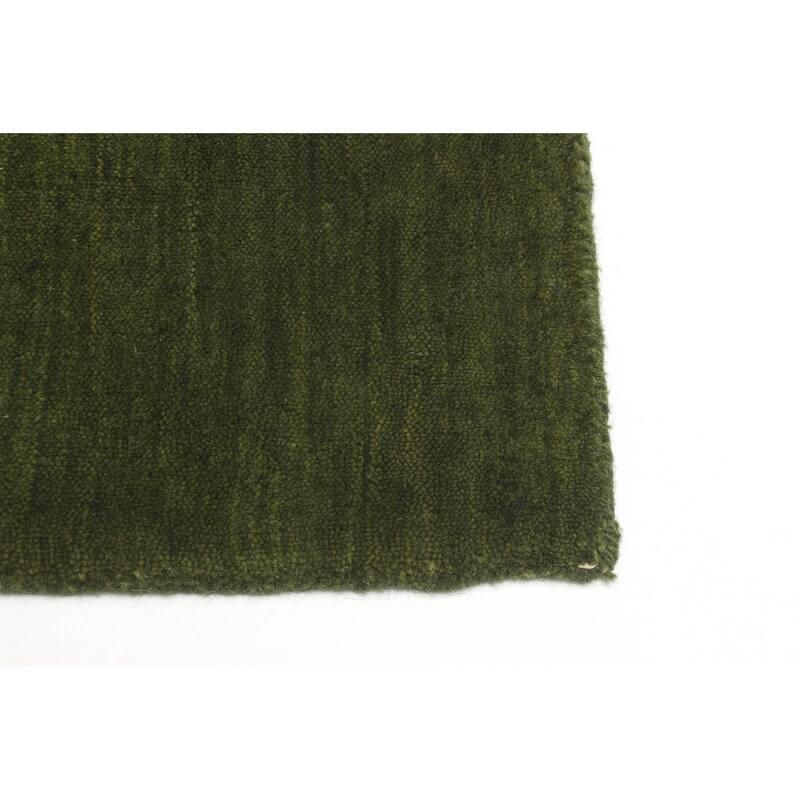 ECARPETGALLERY Hand Loomed Kashkuli Gabbeh Green Wool Rug - 5'3 x 7'6
