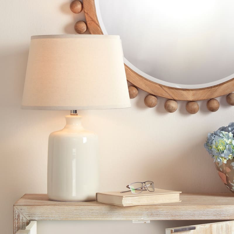 Alden Décor Sabina Jug Glass Table Lamp