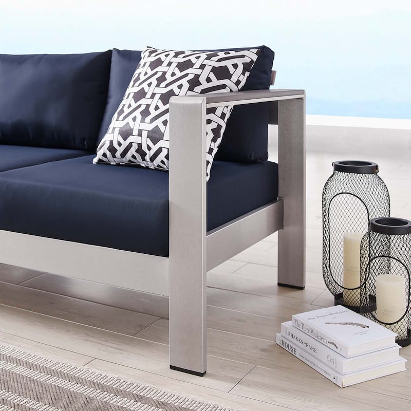 Shore Outdoor Patio Aluminum Sofa