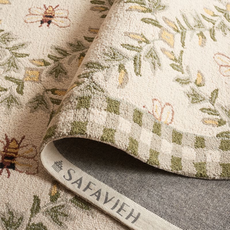 SAFAVIEH Handmade Chelsea Aubree French Country Trellis Wool Rug