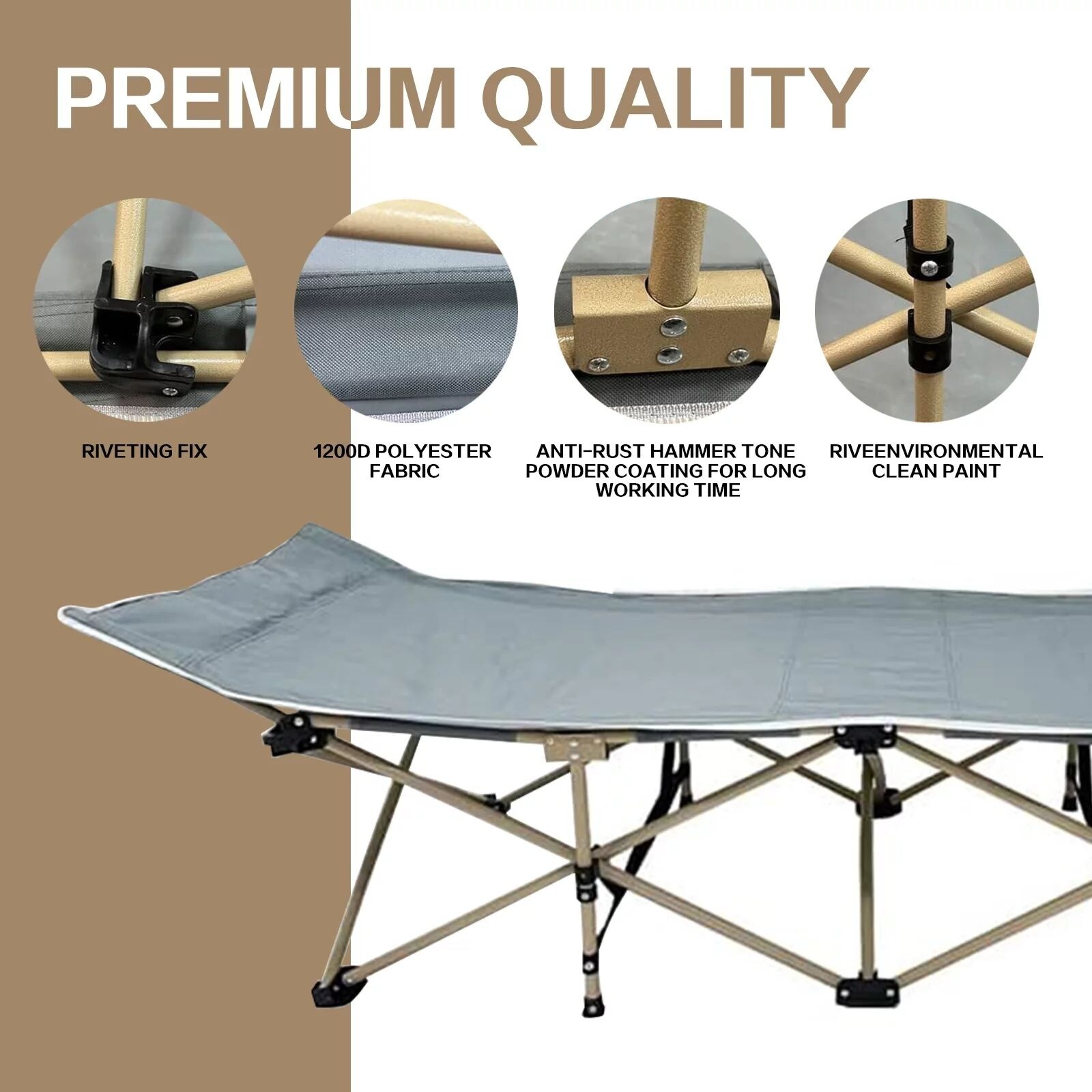 Covered sale camping cot