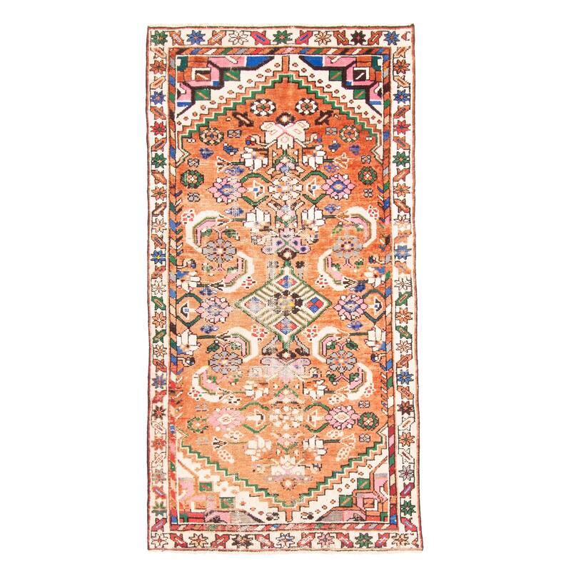 ECARPETGALLERY Hand-knotted Andelz Copper Wool Rug - 2'11 x 5'10