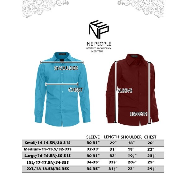 mens dress shirt 18 32 33 slim fit