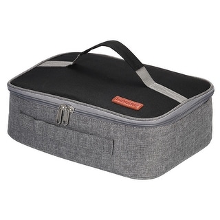 Flat insulated top lunch bag